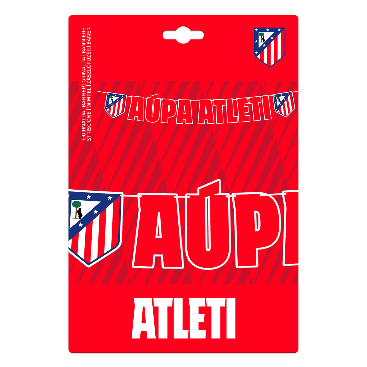 Garland A&uacute;pa Atleti red with crests image number null